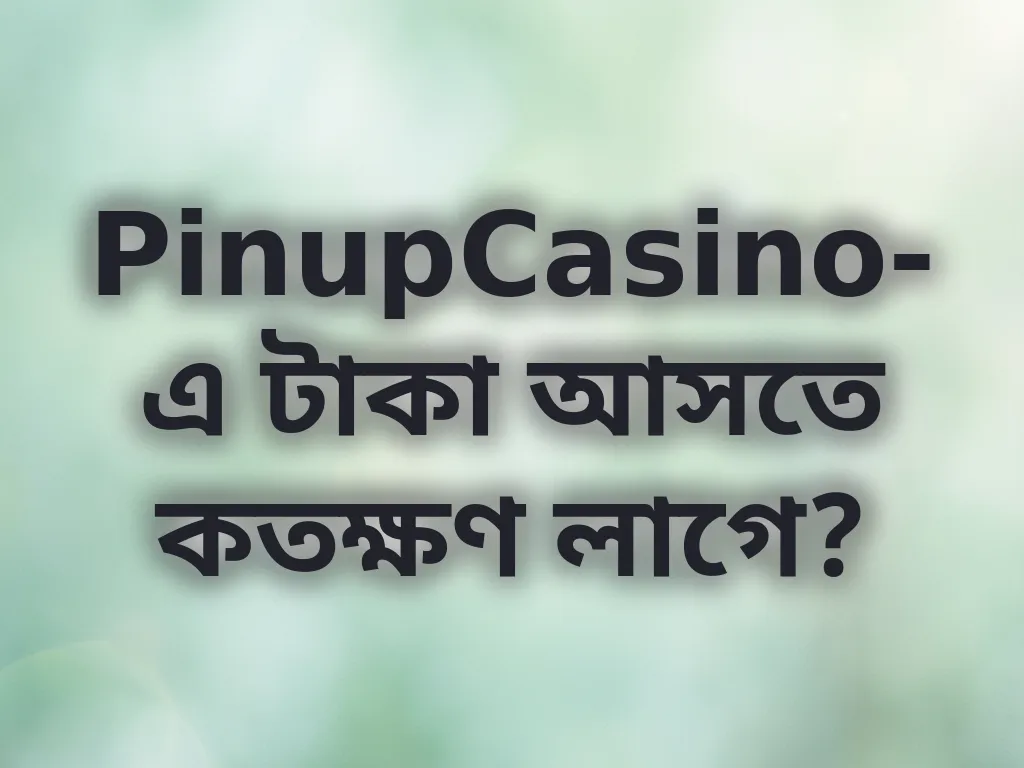 PinupCasino লেনদেনের সময় নির্দেশিকা